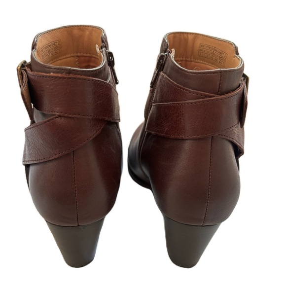 VIONIC Women's Trinity Boots Chocolate Brown Leather‎ Size 9 Booties Ankle Boot - Picture 7 of 12